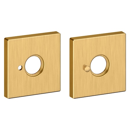 Baldwin Privacy Rosettes Lifetime Satin Brass R017.044.PV